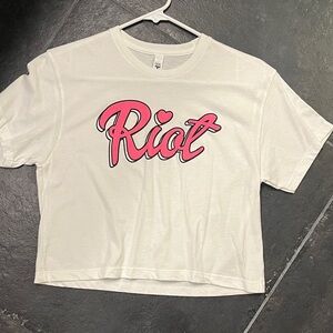 RIOT FEST Barbie Next Level Apparel White T-Shirt small s